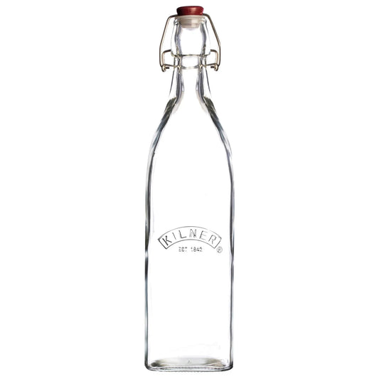 Kilner Clip Top Square Preserve Bottle 1L