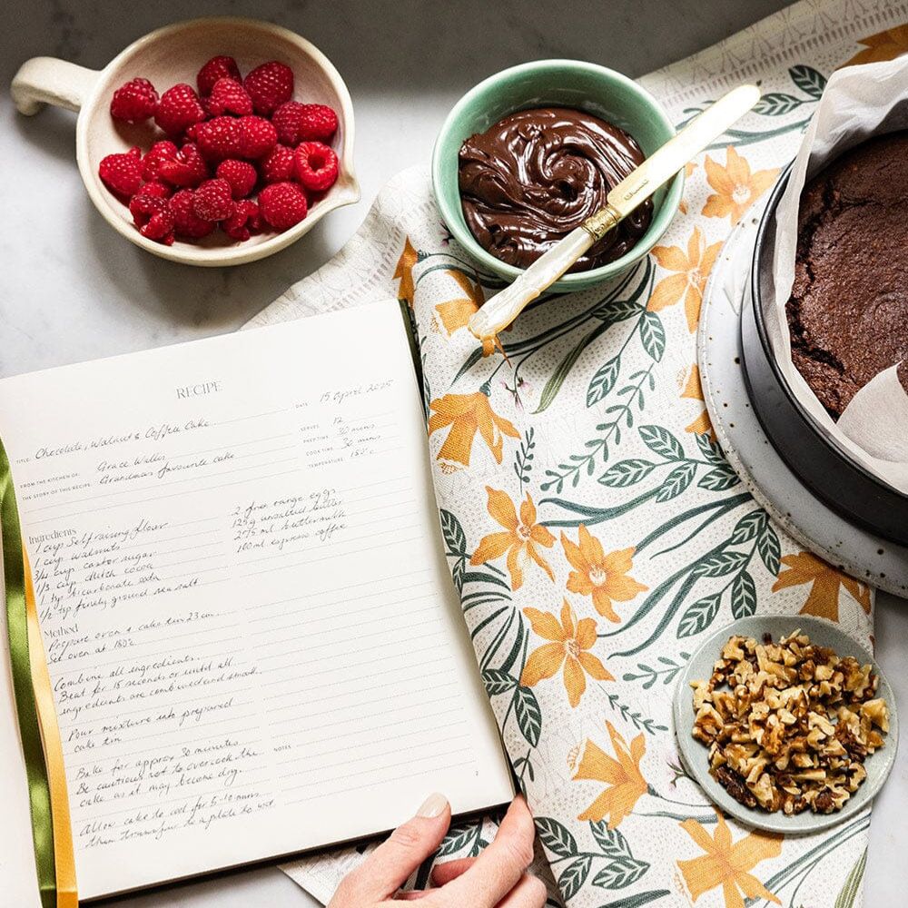 Bespoke Letterpress Heirloom Recipe Book Journal