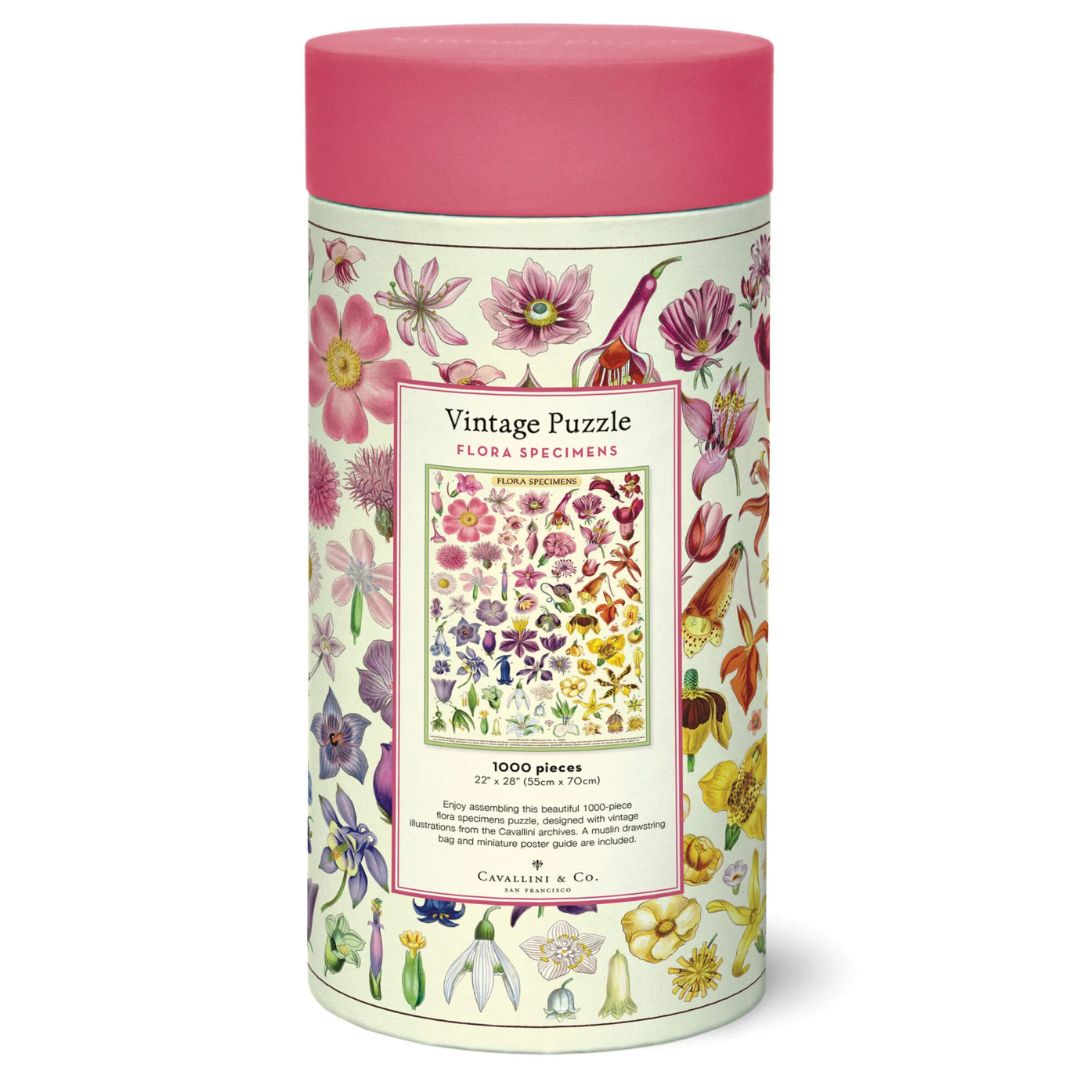 Cavallini Vintage Jigsaw Puzzle 1000 Piece - Flora Specimens