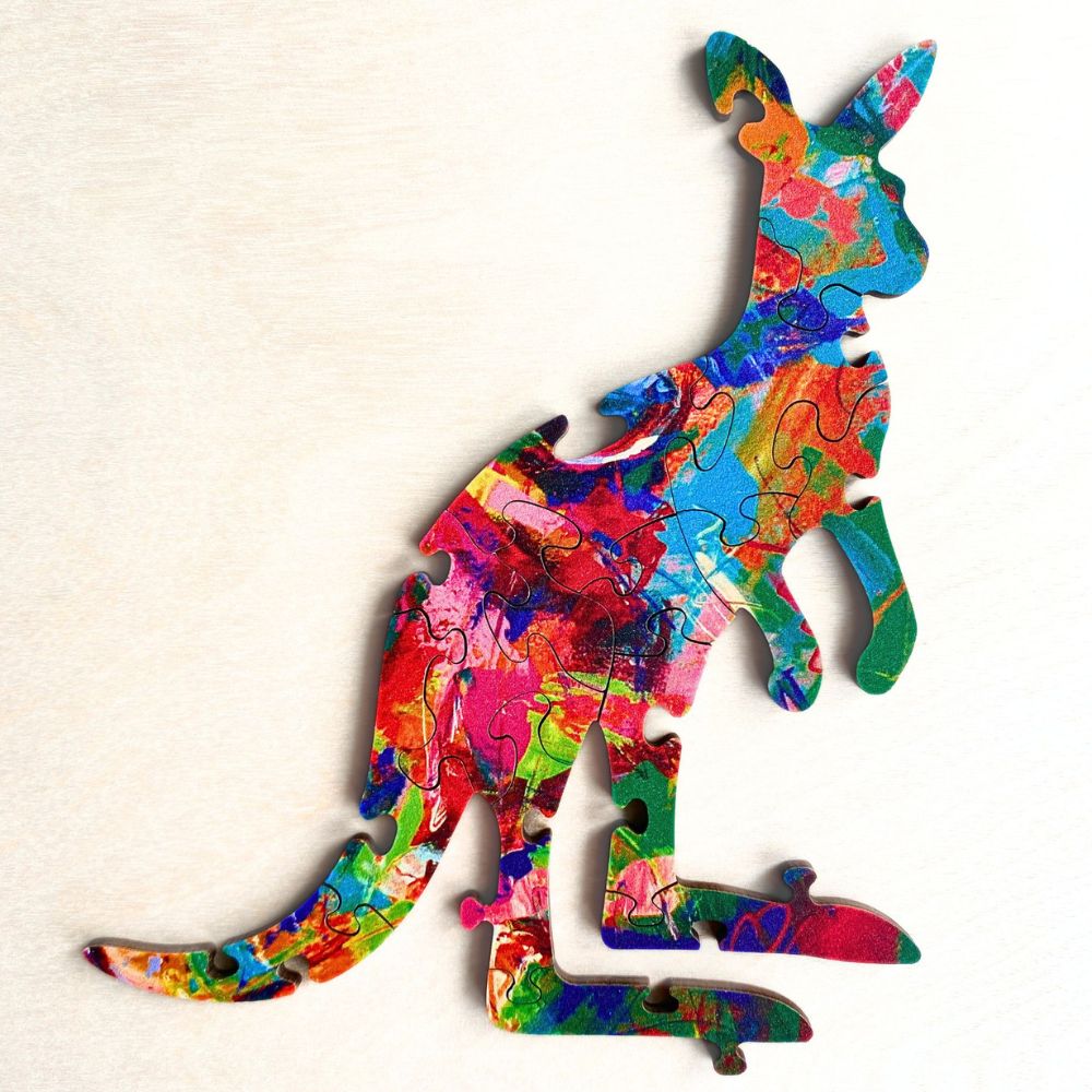 Twigg Puzzle Wooden Jigsaw Puzzle 147 Pieces - Clive Kangaroo