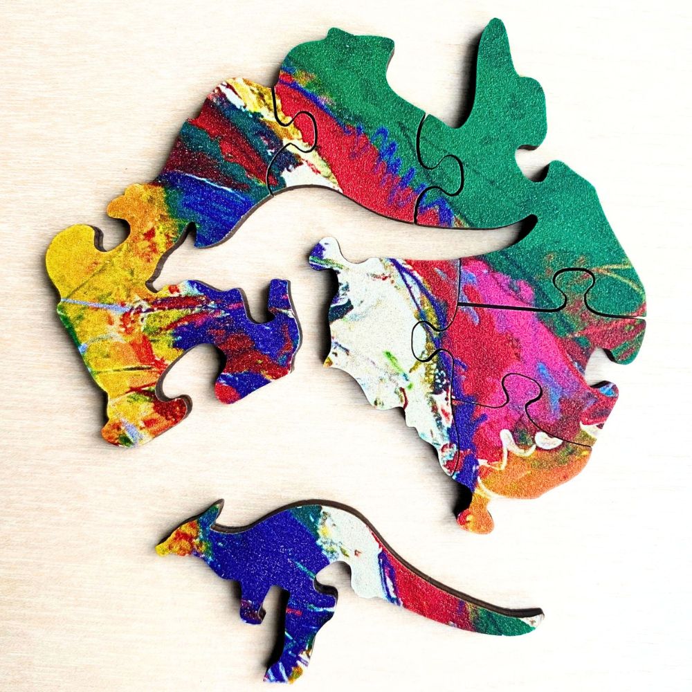 Twigg Puzzle Wooden Jigsaw Puzzle 147 Pieces - Clive Kangaroo