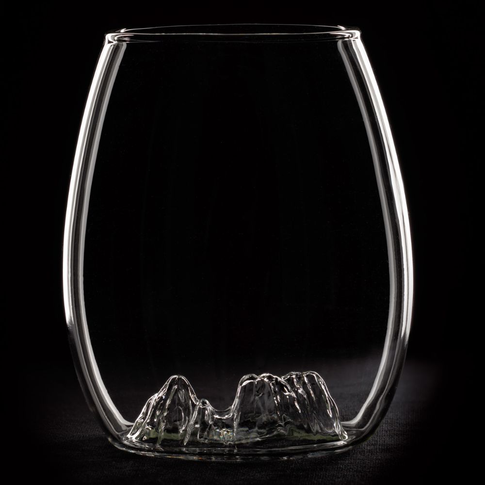 Uprising Glassware Single Stemless Glass + Coaster Set - Cradle Mountain (Wulinantikala)
