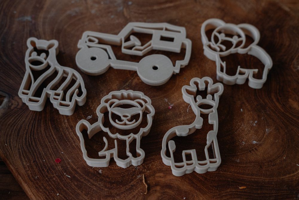 Cookie Cutter / Play Dough Cutter Set - Safari (set of 5)