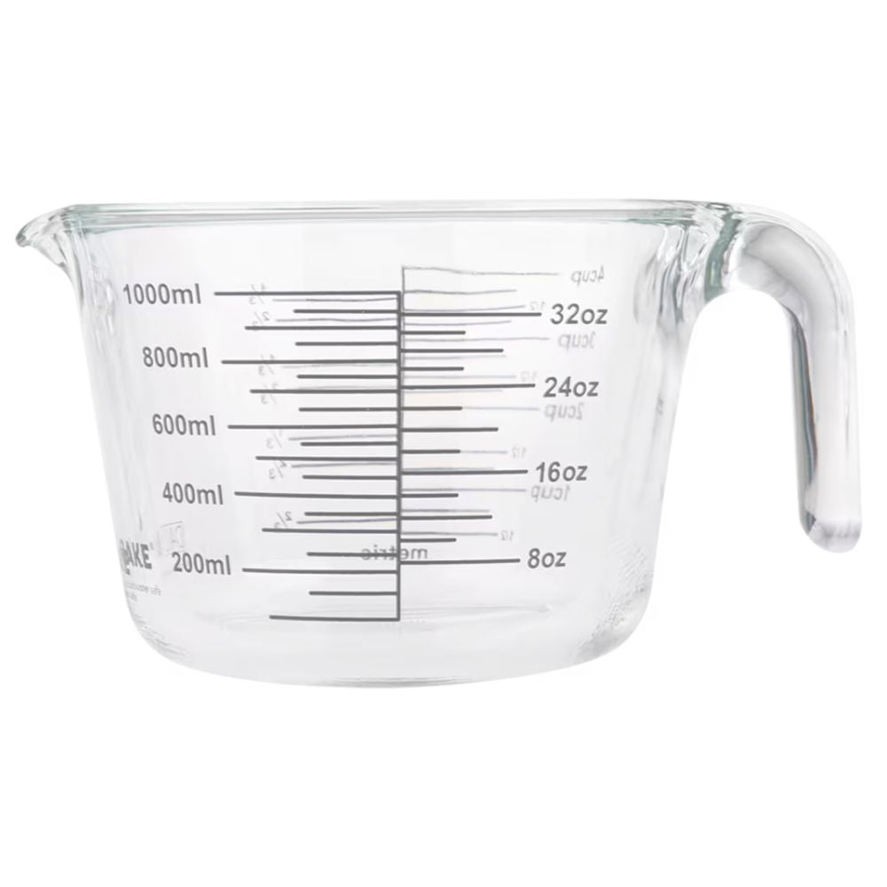 Daily Bake Glass Measure Jug - 4 Cup/1L