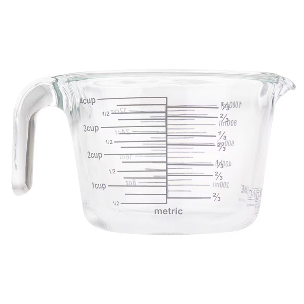 Daily Bake Glass Measure Jug - 4 Cup/1L