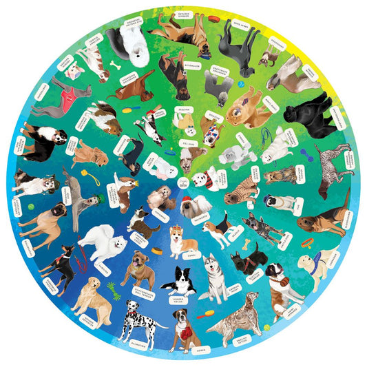 Diesel & Dutch 1000pc Jigsaw Puzzle - Top Dogs (68cm round)