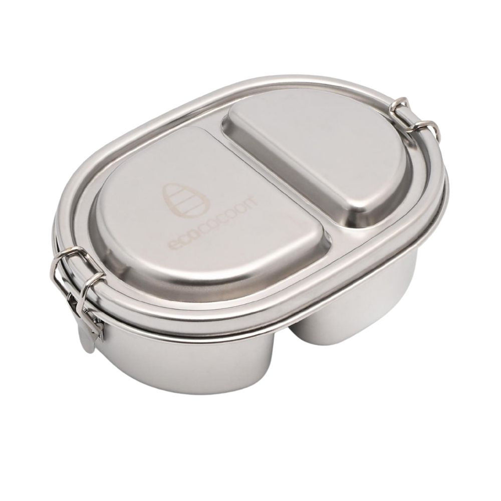 EcoCocoon 2 Compartment Classic Snack Pot 500ml