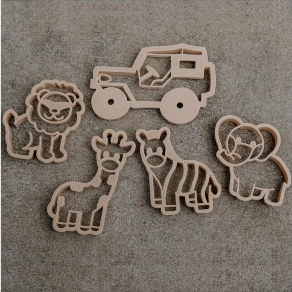 Cookie Cutter / Play Dough Cutter Set - Safari (set of 5)