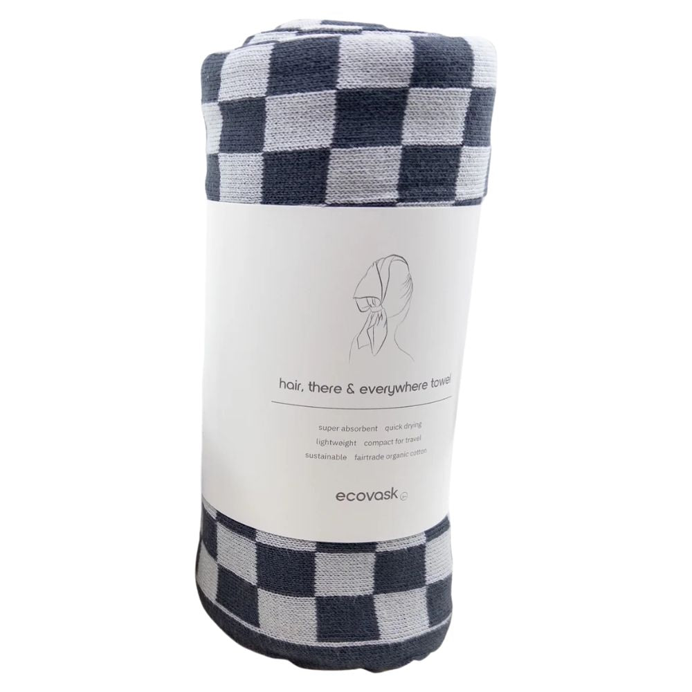 Ecovask Hair Towel & Travel Towel - Organic Cotton