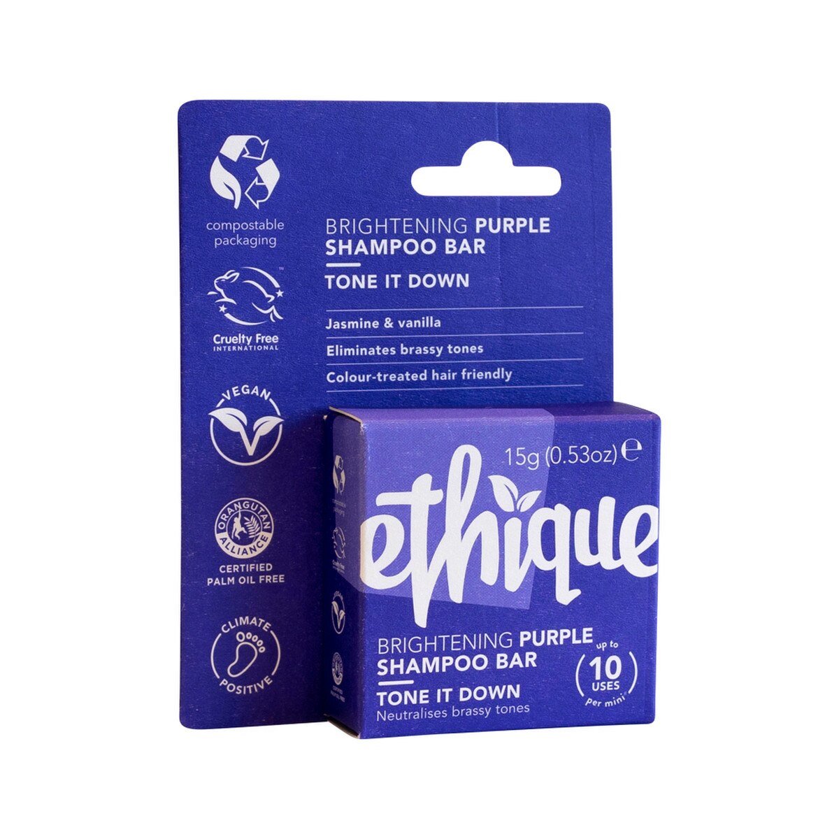 ETHIQUE Mini Solid Shampoo Bar Purple - Tone It Down