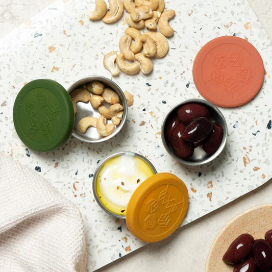 Ever Eco Stainless Steel Round MINI Containers Set of 3 60ml