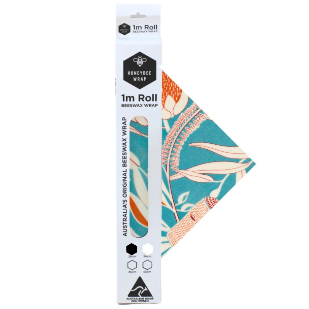 Honeybee Beeswax Wrap Roll (28cm x 100cm)