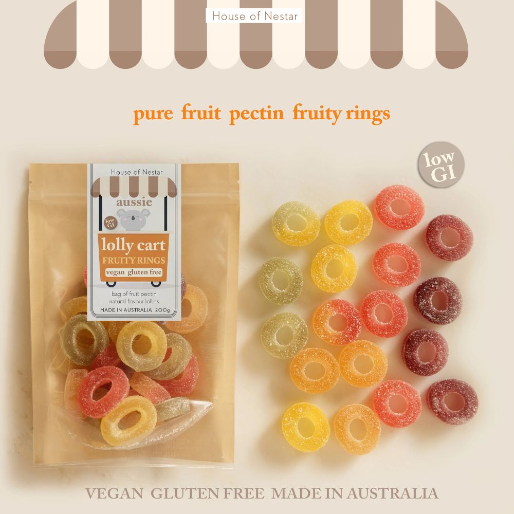 House of Nestar Vegan Gluten Free Lollies 200g - Pectin Ring