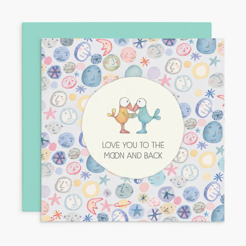 Twigseeds Love Card - To The Moon And Back