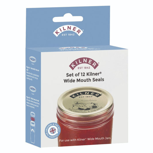 Kilner Wide Mouth Preserve Jar Seals - Pack of 12