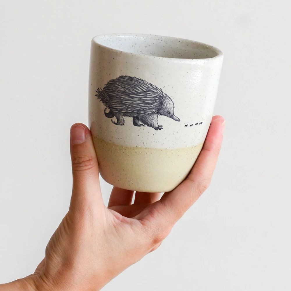 Kim Wallace Ceramic Cup 12oz - Artist Renee Treml