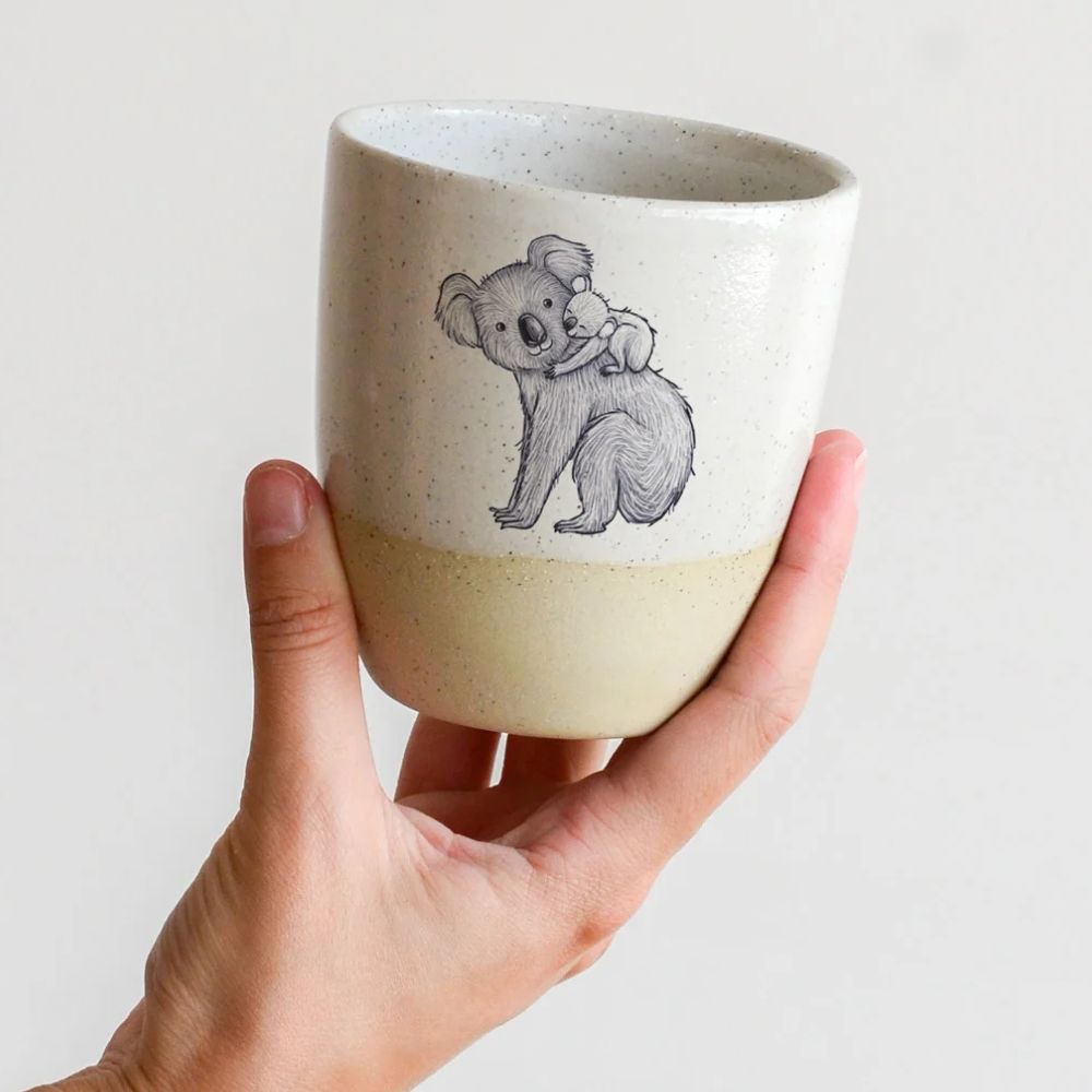 Kim Wallace Ceramic Cup 12oz - Artist Renee Treml