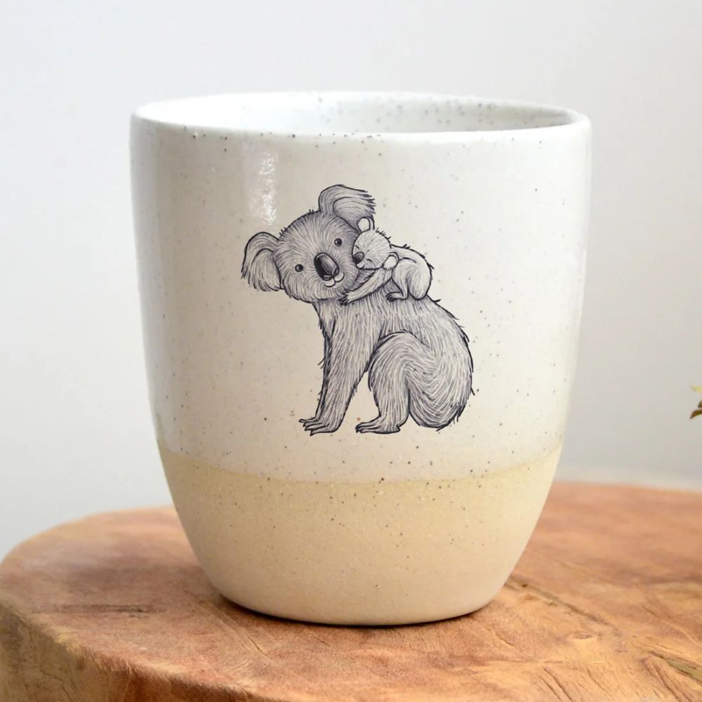 Kim Wallace Ceramic Cup 12oz - Artist Renee Treml