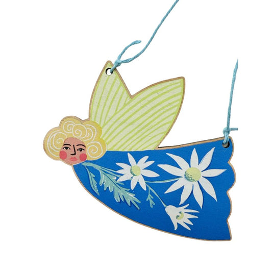 Little Rowan Redhead Wooden Christmas Ornament - Flannel Flowers