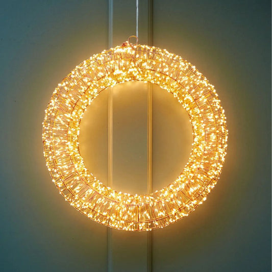 Lumina Galaxy Twinkling LED Light Wreath - Plug in