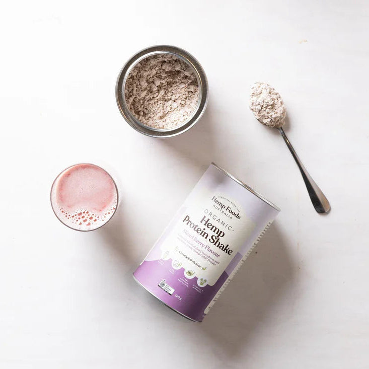 Hemp Foods Australia Organic Hemp Protein Shake - Mixed Berry 420g