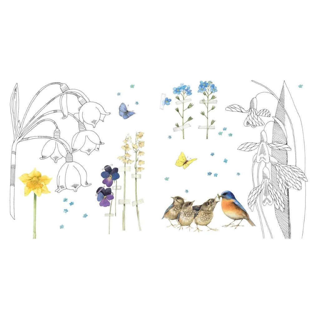 Magical Nature: Coloring Pages for Relaxation and Happiness