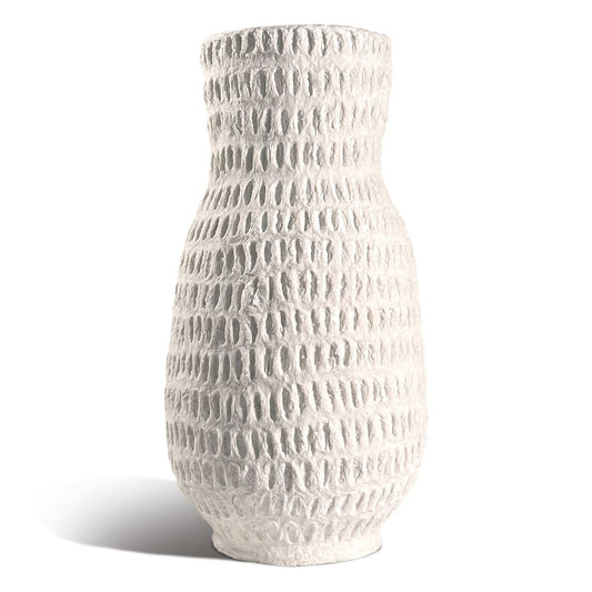 Matteurs Cotton Stone Vase - Stem (dash dash texture)