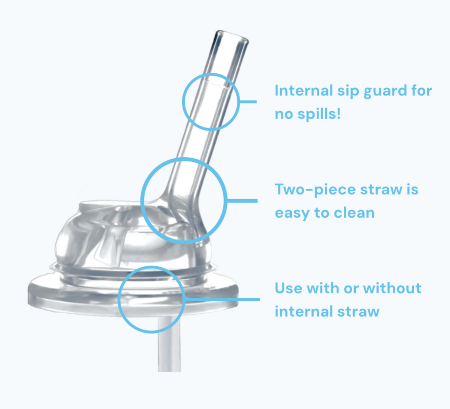 Pura Kiki Kiddo Silicone Straw with Sip Guard 6M+