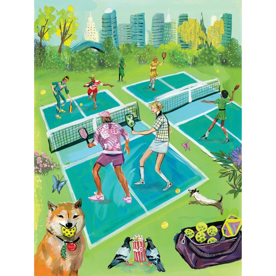 New York Puzzle Co. Jigsaw Puzzle 500 Piece - Pickleball