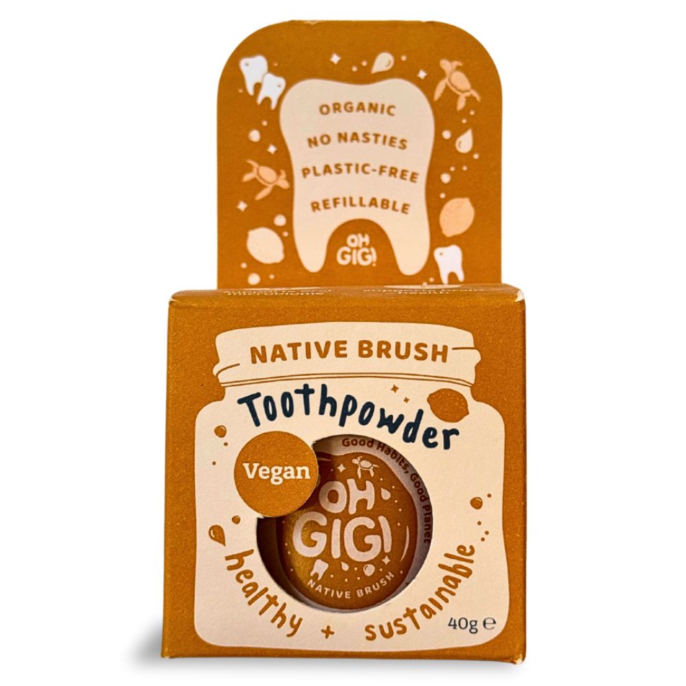 OhGiGi Organic Tooth Powder - Native Brush