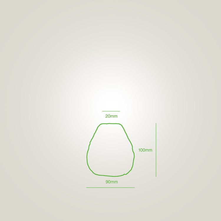 Matteurs Cotton Stone Vase - Tear (leaf texture)