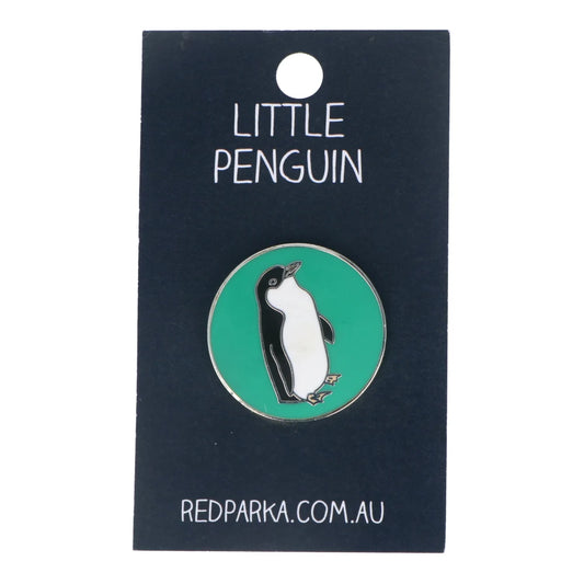 Red Parka Enamel Pin - Little Penguin