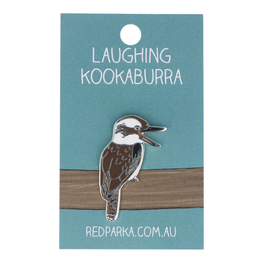Red Parka Enamel Pin - Kookaburra