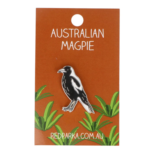 Red Parka Enamel Pin - Magpie
