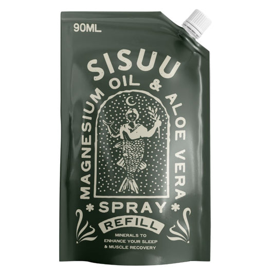 SISUU Magnesium Oil & Aloe Vera Body Spray REFILL POUCH