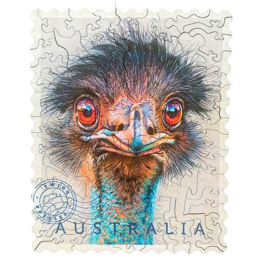 Twigg Puzzle Wooden Jigsaw Puzzle 74 Pieces - Emu