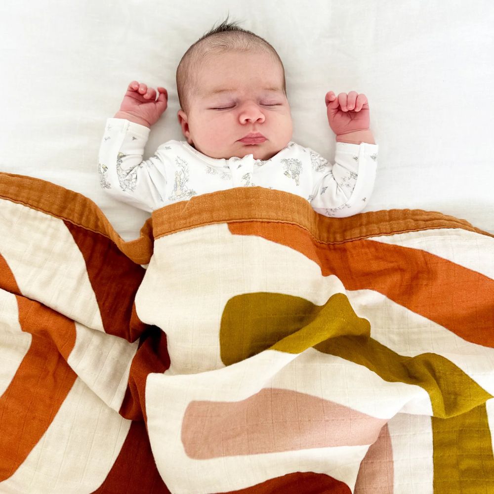 Snug as a Bub & Co. Organic Snuggly Blanket - Bohemian Rainbow