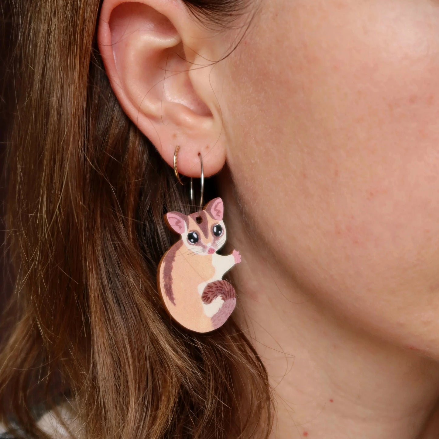 Pixie Nut & Co. Sugar Glider Hoop Earrings