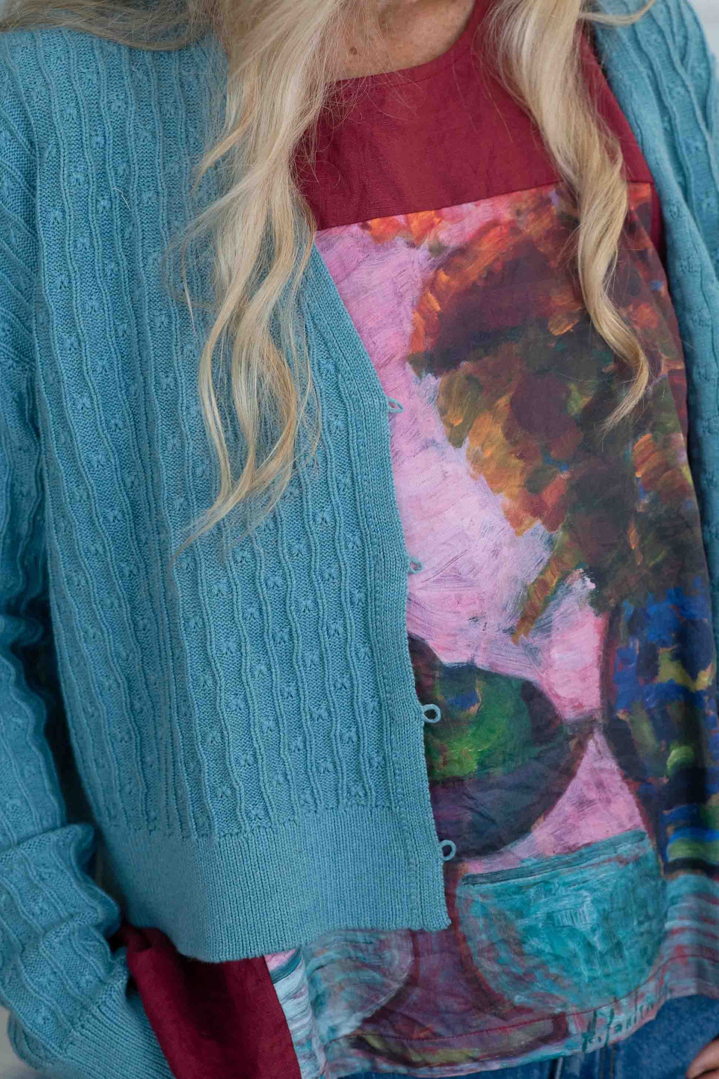 Lazybones Sunday Cardigan Marine