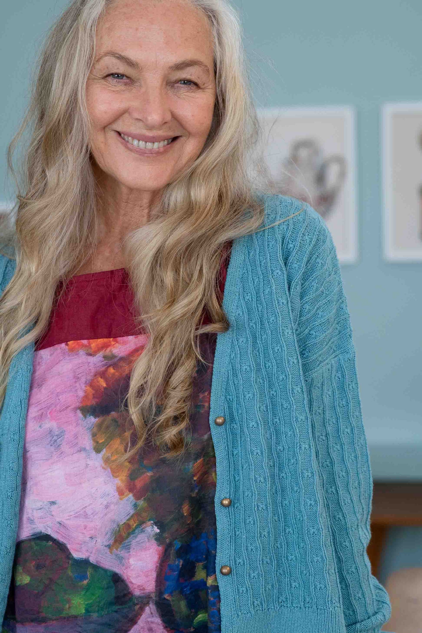 Lazybones Sunday Cardigan Marine