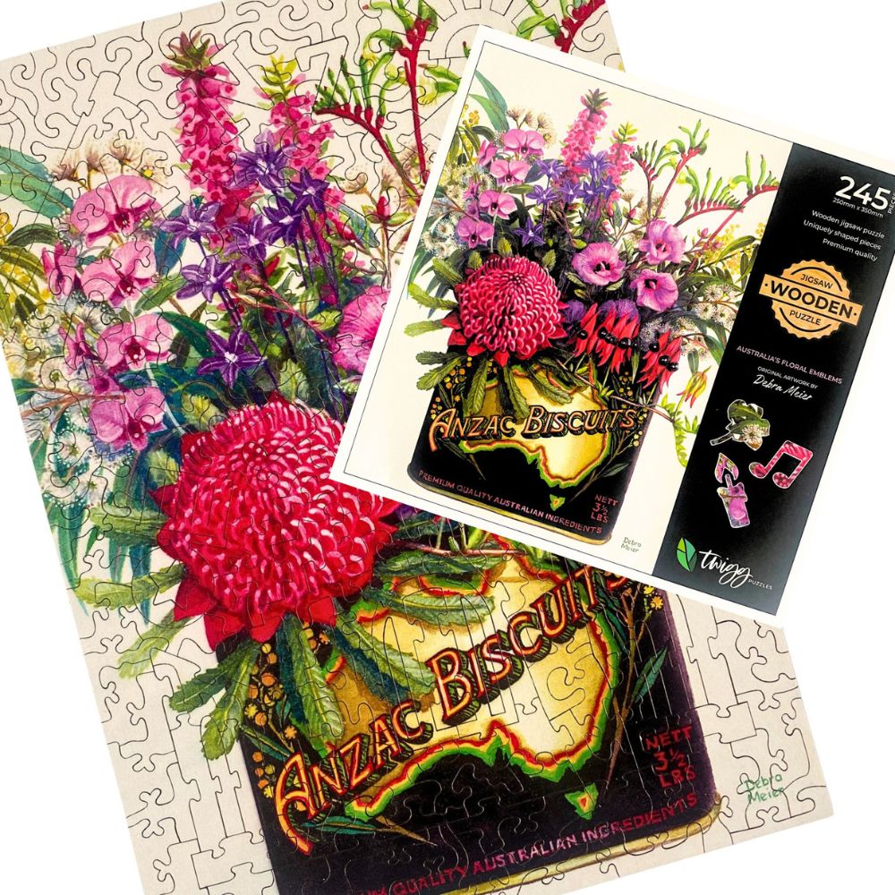 Twigg Puzzle Wooden Jigsaw Puzzle 245 Piece - Anzac Biscuits