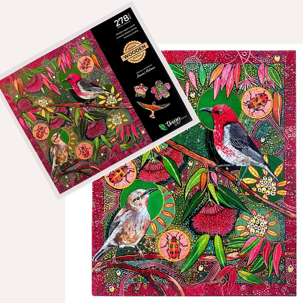 Twigg Puzzle Wooden Jigsaw Puzzle 278 Pieces - Powderpuff Lilly Pilly