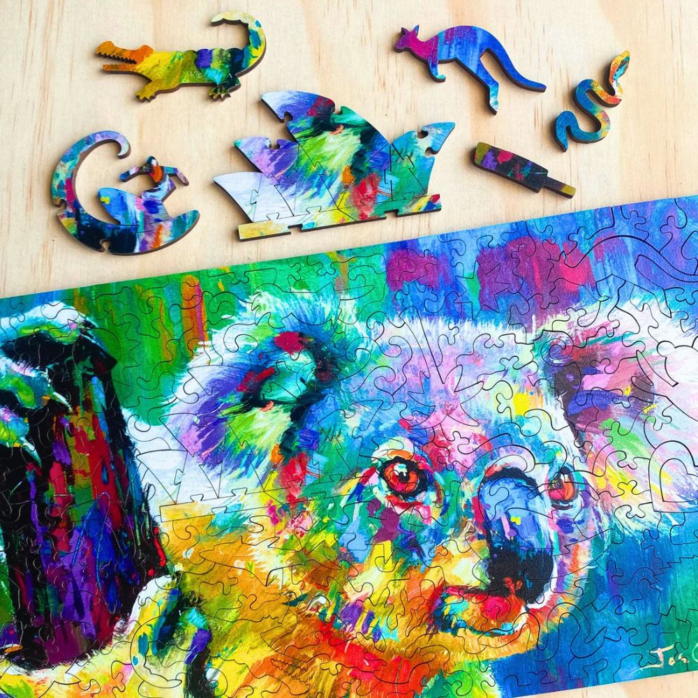 Twigg Puzzle Wooden Jigsaw Puzzle 168 Pieces - Cuddly Koala