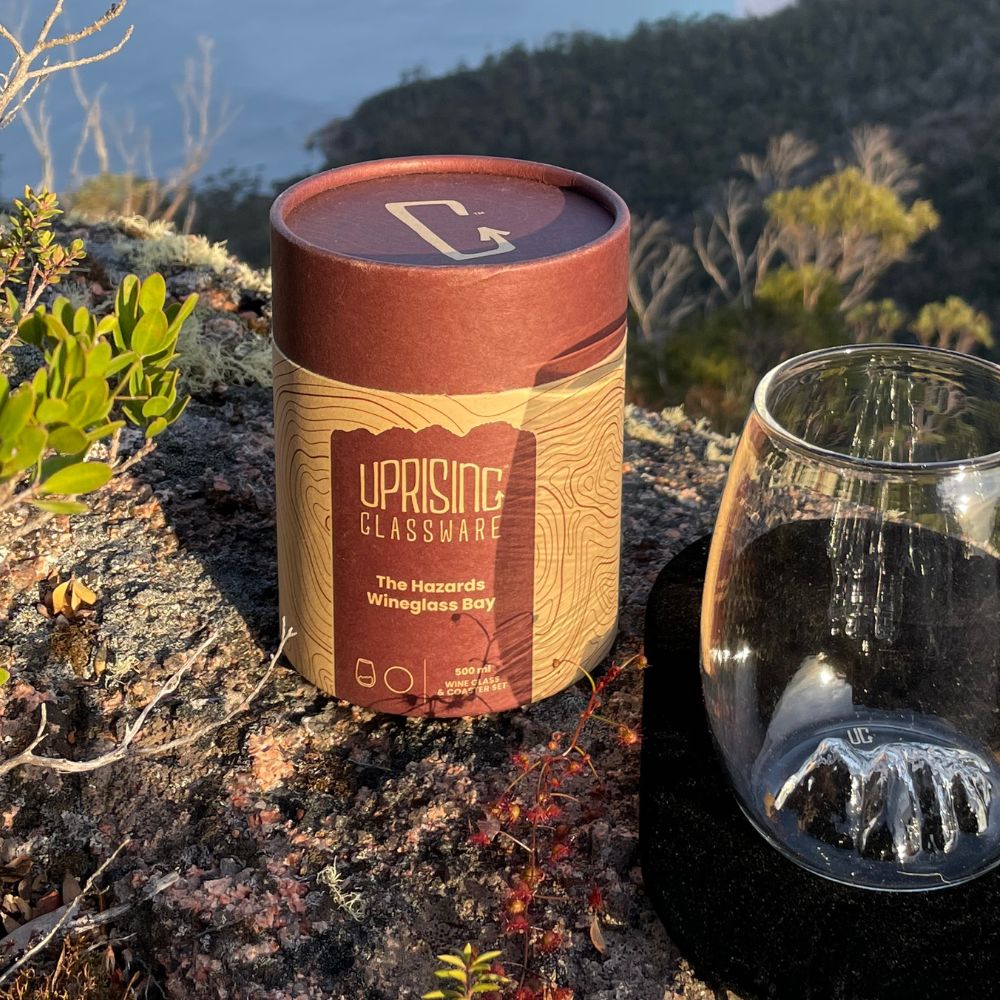 Uprising Glassware Single Stemless Glass + Coaster Set - Cradle Mountain (Wulinantikala)