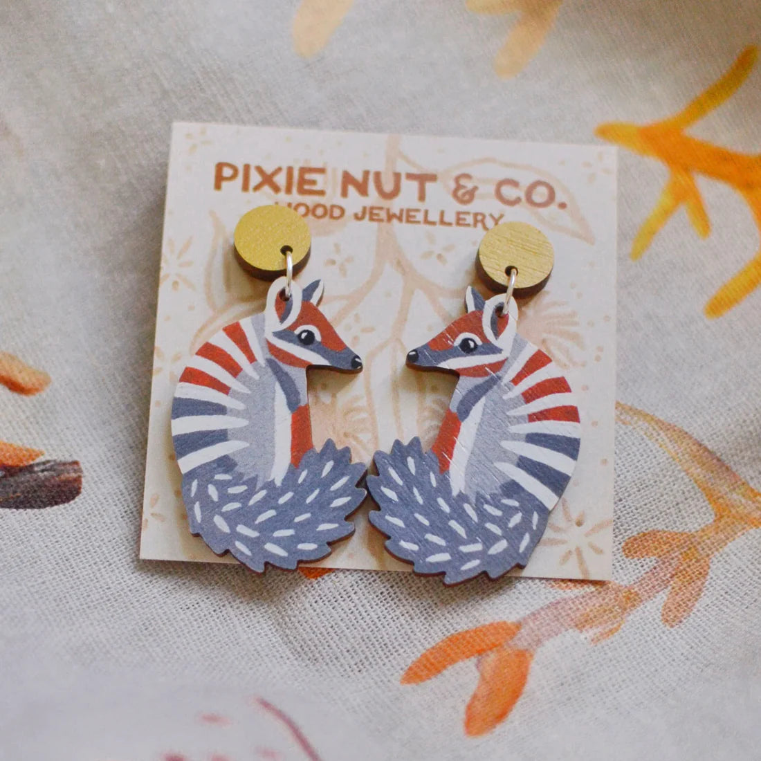 Pixie Nut & Co. Numbat Earrings
