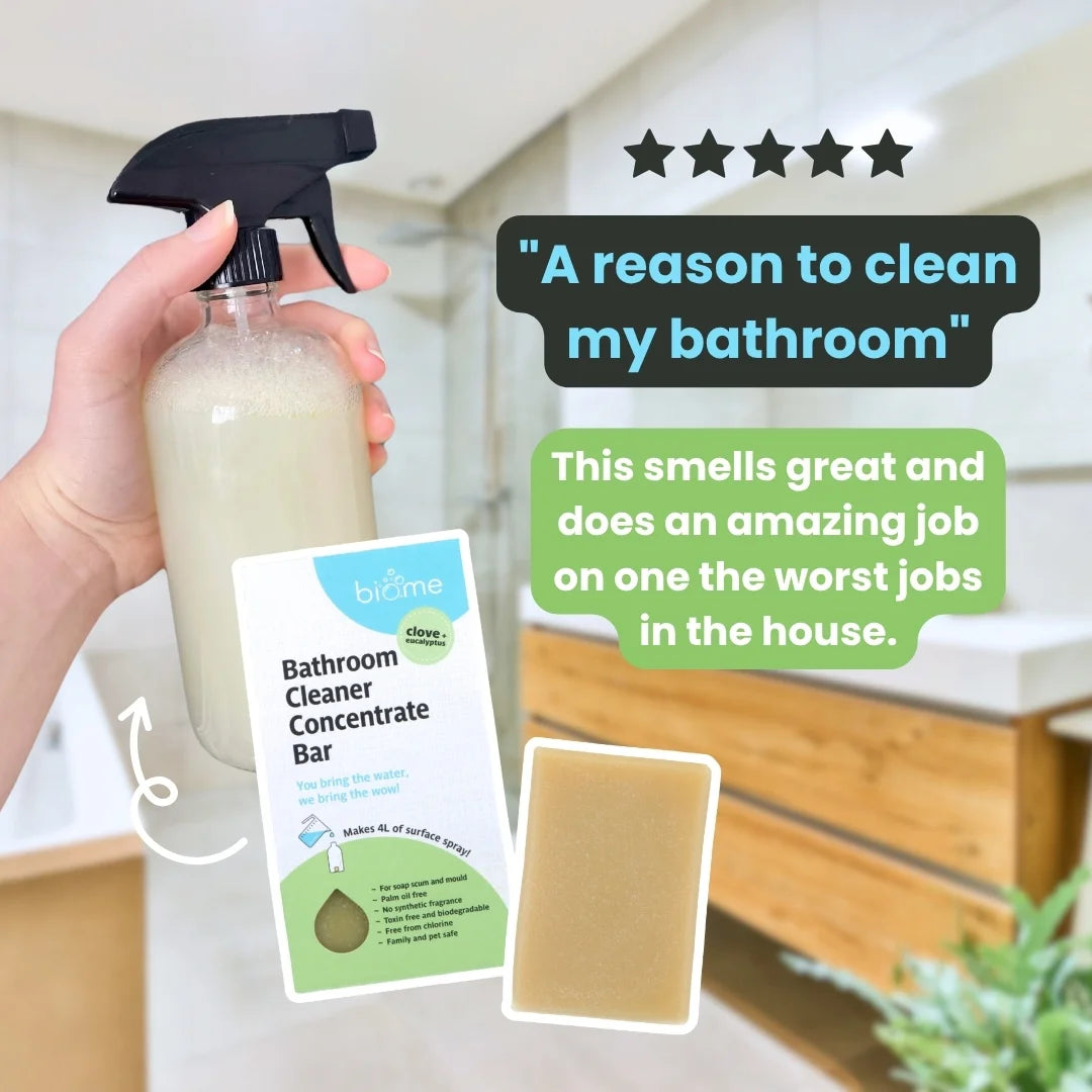Biome Bathroom Cleaner with FREE Glass Spray Bottle Bundle