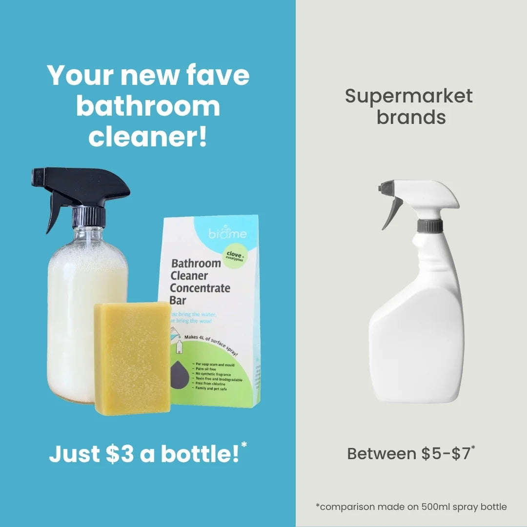 Biome Bathroom Cleaner with FREE Glass Spray Bottle Bundle