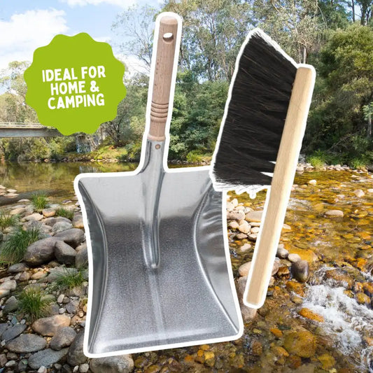 Plastic Free Dustpan & Brush Bundle