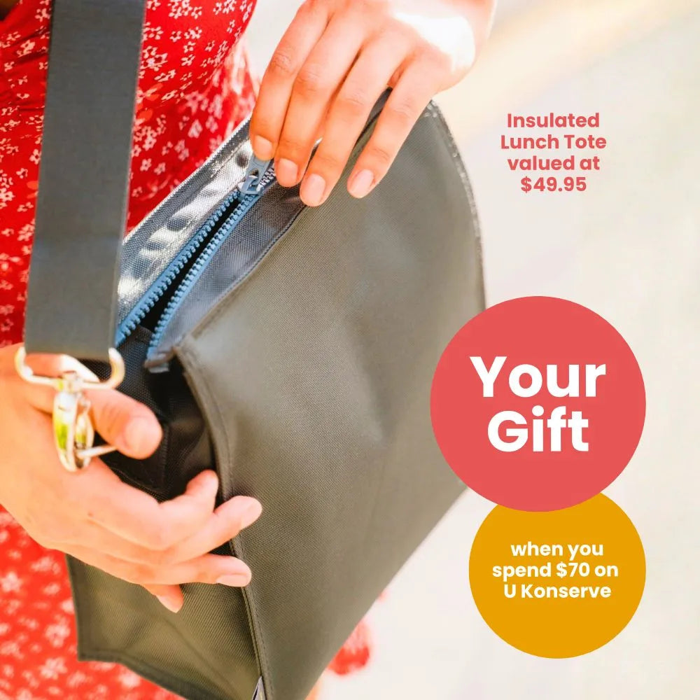 YOUR GIFT - Insulated Lunch Tote when you spend $70 on U Konserve