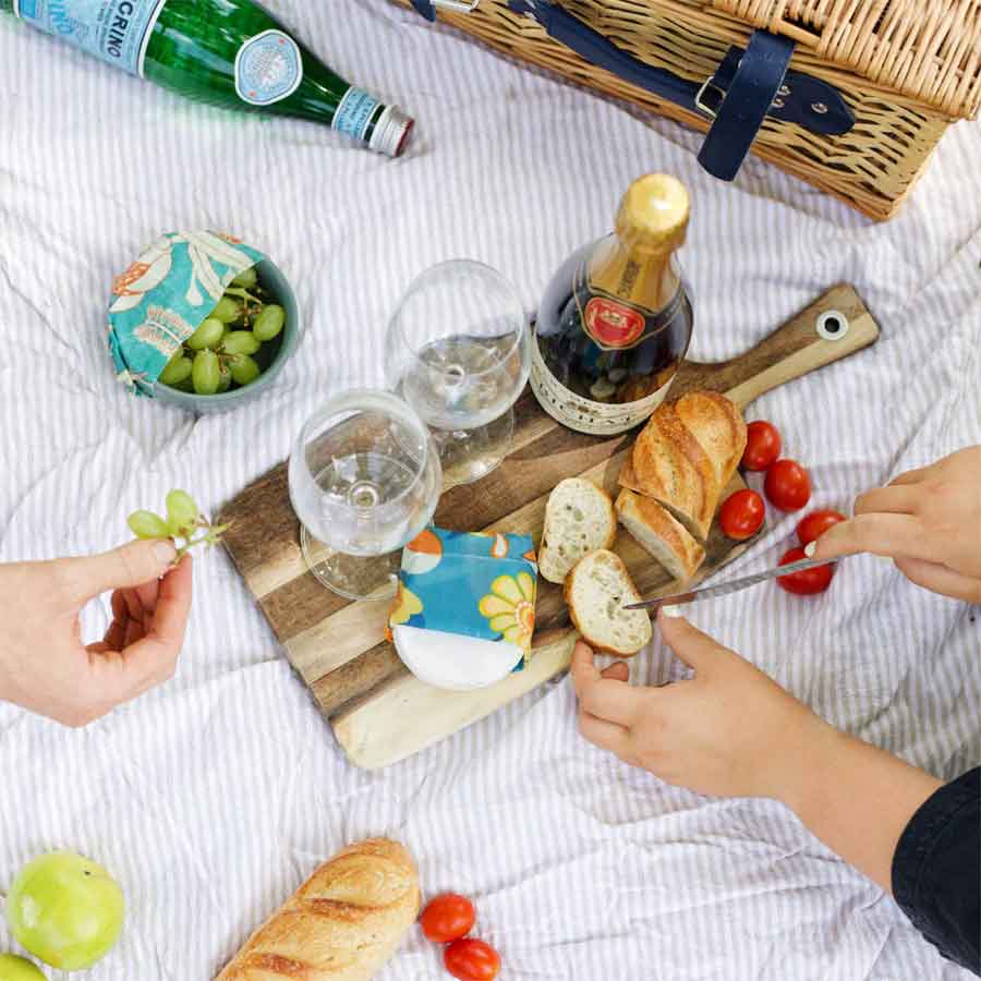 Honeybee beeswax food wraps - set of 3